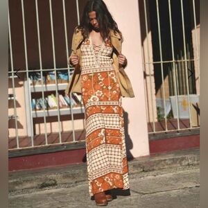 NWT Golden Brown the Label Goin’ to California Maxi Medium